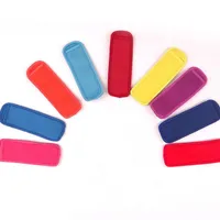 2021 16 cores Antifreezing Popsicles Sacos Ferramentas Congeler Icy Polo Popsicle Holders Reusable Neoprene Isolamento Saco de Mangas de Gelo