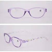 Occhiali da sole Designer Designer moda occhiali da lettura in vendita in lettore di cristalli ovale di alta qualità donna nero viola rosa caso di sconto rosa