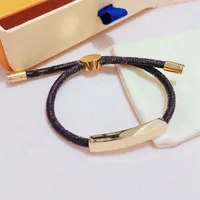 Nœuds à la main fait main corde unisexe bracelet homme femme femme de luxe de luxe bijoux bracelets ajustables avec boîte