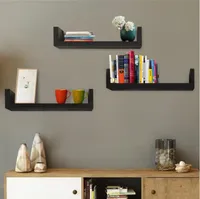 2022 Boxes & Bins Set of 3 Floating Display Shelves Ledge Bookshelf Wall Mount Storage Home Décor Black