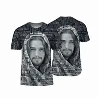 Tanrı JESUS ​​3D Erkekler için Tüm Üzerinde Baskılı T-Shirt / Kadınlar Tasarım Vintage Streetwear Tshirt Boy 5XL 6XL Boy Giysileri Erkekler