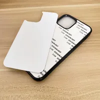 For iPhone 13 13Pro 12 Mini xr 8 XS 11 Pro Max 7 8 Blank 2D Sublimation Hard PC Cases with Aluminum Insert Plate