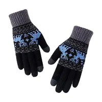 Пять пальцев перчатки для перчаток дамы взрослые матовые утолщенные теплые мультфильм шерстяные вязаные вязаные рождественские бовес женский твердый сенсорный экран варежки 2022