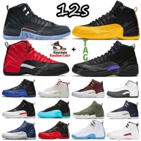 Top Quality 12S 12S XII Mens Basketball Chaussures Sneakers Twist Royality University Gold Flut Game Indigo Dark Concor Fiba Gym Red Outdoor Sports Trainers