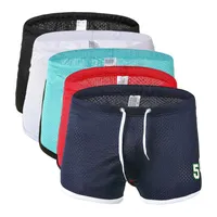 Underbyxor mode män sexiga andningsbara underkläder boxer shorts trend personlighet dragsko ungdom hemma bomull