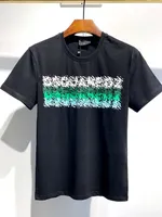 Tasarımcı Moda Tee Mektubu Baskılı Benzersiz Kısa Kollu D2 T-shirt Erkekler Kadınlar Gevşek Casual Üst Akçaağaç Yaprağı Patter Derg #