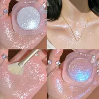 Diamante glitter purê batata diamantes highlighter diamantes elevados face de gel de maquiagem e corpo iluminar o contorno natural shimmer 0877