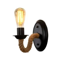 ARTPAD American Loft Industrial Retro Wall Lampe E27 LED CORRIDOR BALCONE LIGHT POUR LES FONCTIONS INDOOOOR Type de corde en métal