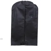Newnon Dokuma Takım Palto Toz Geçirmez Kapak Yüksek Kalite Siyah Giyim Saklama Çantası Seyahat Konfeksiyon Taşıyıcı RRA10456