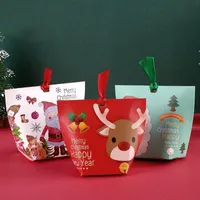 Christmas Decorations 1pc Cookie Package Bag Candy Box Gift DIY Durable Home Xmas Party Decoration