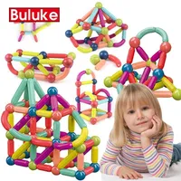 Big Size Magnetic Sticks Building Blocks Set Kids Eonal Brinquedos Para Crianças Tijolos Toy Magnéticos 220112