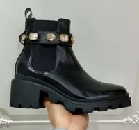 Sıcak satış-kadın topuk iş takım ayakkabı moda ern kristal arı çöl yağmur botları kış kar ayak bileği 2od2