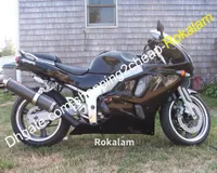 Kawasaki Ninja ZX6R 94 95 96 97 ZX-6R ZX 6R 1994 1994 1997黒オートバイフェアリングセットのためのABSボディワークカウリングキット