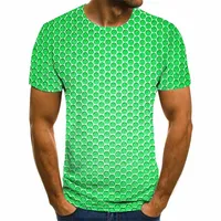 T-shirt unisexe Tee T-shirt 3D Imprimer Imprimé graphique Géométrie Plus Taille Cou rond Casual Imprimé Daily Impression courte Sleeve Tops de mode de base GRAND ET TAL 09HG #