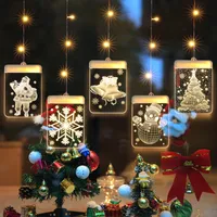 Star LED String Light Christmas Decoration Linternas Disposición de la sala Amazon Indoor Holiday Modeling Lights 8 estilos