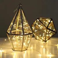 Noel dekorasyon led dize ışık su geçirmez bakır mini peri diy cam zanaat şişe ışıkları noel lamba 2 m 20 leds