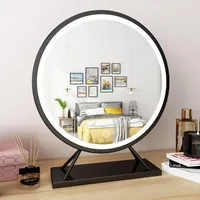 Compact Mirrors Big Size Makeup ijdelheidspiegel met LED-verlichting Cosmetische make-up lampen