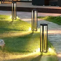 Outdoor Waterproof Lawn Lamp Modern Simple Garden Landscape Pillar Light Pathway Villa Bollard Lamps