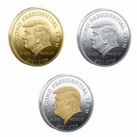 دونالد ترامب عملة تذكارية مجموعة التذكارية جعل أمريكا كبيرة العملات المعدنية 2024 رئيس الانتخابات ينقذنا مرة أخرى شارة BH5741 ويل