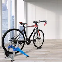 Waco Bisiklet Turbo Trainer, Manyetik Bisiklet Sabit Standı Kapalı Egzersiz Sürme, Taşınabilir, Hızlı Yayın ŞişeFront Tekerlek Yükseltici Blok Dahil, Mavi