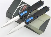 Offerta speciale Auto Tactical Knife D2 Satin Double Action Blade CNC 6061-T6 Maniglia Coltelli regalo da tasca EDC con strumento di riparazione