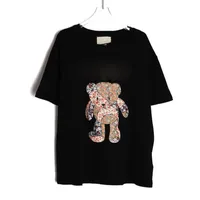 21SS T-shirt de diseñador de alta calidad para hombre mujer cordero casual camisetas de manga corta Hip hop Tops Tee Punk Print Bordery letra Verano amor monopatín hombre moda ropa