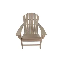 US stock Furniture UM HDPE Resin Wood Adirondack Chair - Grey a48