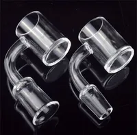 10 mm 14mm 18 mm Accesorios de uñas de cuarzo 25 mm XL Banger Nails Domelless 45 90 Grados para bongs de vidrio Bongs Dab Rigs