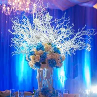 Hochzeit Requisitendekoration White Coral Tree-Niederlassungen Ornament Party Tisch Mittelstück DIY Road Leads 10 teile / los