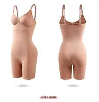 Women Invisible Bodysuit Underwear Backless Corset Built In Bra