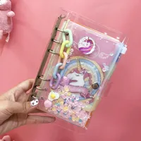 Notepads Kawaii Spiral Notebook Set Cute DIY A6 Weekly Planner Diary Paper For Kids Student Gift Stationery Writing Pad
