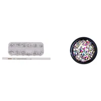 Nail Art Kits 3000 Stks 3D Acryl 2mm Rhinestones Gems Studs Decoration Kit + Pen, White 1 Box Gemengd