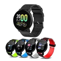 119 Artı Akıllı Bilezik Bileklik Smartband Kan Basıncı Ile Kalp Hızı Su Geçirmez Renk Ekran Spor Smartwatch Spor Izci