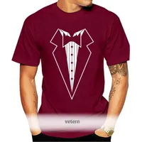 Men&#039;s T-Shirts Tuxedo Bow Tie, Mens Funny T Shirt - Christmas Gift For Dad Fancy Dress Cotton Low Price Top Tee Teen Boys 2021 Latest