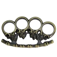 Four Self Iron Finger Tiger Metal Fist Clasp Fight Legal Ring Glass Fiber Defense Hand Brace Anti Wolf bloe25a