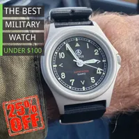 Factory Direct Pathfinder MWC Military Army Sport Outdoor Luminous Men&#039;s Quartz Watch - Matt Steel Finish SM8018A ST H1012