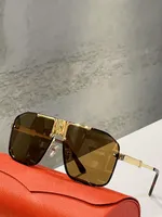 Klassische Retro Herren Sonnenbrille Mode-Design Womens Gläser Luxus Marke Designer Brillen Top Qualität Einfacher Geschäftsstil UV400 mit Fall 0352S Größe 65-11-140