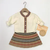 Trendy Kleinkind Kleidungsstückset Mädchen Kleider Spring Designer Neugeborene Baby süße Kleidung für kleine Mädchen Outfit Tuch