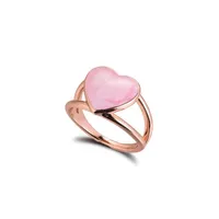 Cluster Rings Pink Swirl Heart Statement 100% authentieke 925 sterling-silver-sieraden