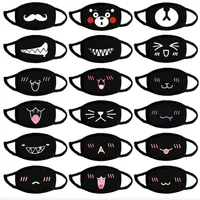 Mode Baumwolle Gesichtsmasken Schwarze Mode Mund Masken Gainoops Atmungsaktiv niedliche Cartoon Tuch Masken Anti Dust Mascherine in Stocka19