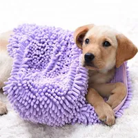 Toalha Pet Bath Dog Cat Seco Towls Soft Grooming Massageador Absorvente Secagem Quick-Secagem Multipurpose Limpeza Ferramenta Suprimentos
