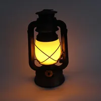 Night Lights Nowość LED Przenośny Płomień Lampy Retro Candlestick Outdoor Light Home Decoration Ogród Bar Atmosfere Lampa