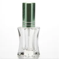 Lagringsflaskor Jars Mini Travel Bottle Spray Atomizer Aroma Flaskor Hexagon Glass Clear Refillable Container 6ml Makeup Tools Färgglada 25st