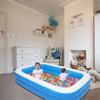 米国在庫膨脹可能なプールアクセサリー大人の子供の入浴浴槽屋外室内家庭用赤ちゃん耐性PVC三層設計壁厚0.3mm