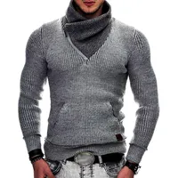 Maglioni da uomo 2021 Autunno Inverno Spessore maglione maglione maglione collo collo caldo a maniche lunghe pullover per maschio