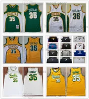 Мужчины баскетбол 35 Кевин 7 Друшковые трикотажные изделия сшитые зеленые желтые белые дома прочь черный синий дышащий спортивные рубашки хорошее качество