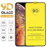 Protector de pantalla de vidrio temperado de 9D para Samsung A72 A52 A42 A32 A22 4G 5G A12 A02S A02 A71 A51 A31 A21 A21S A11 A01 Película protectora A01 en iPhone 12 11 Pro Max