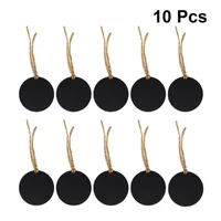 Christmas Decorations 10pcs Hangtag Double-sided Blackboard Swing Tag Blessing Message Decorative Round For Door Tree Yard Garden Home