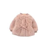 코트 -015 2021 패션 겨울 아기 ​​소녀 어린이 outwear 태어난 소녀 달콤한 따뜻한 재킷 코트
