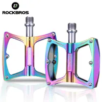ROCKBROS Bicycle 9/16&quot; Aluminum Alloy Anti-slip Sealed Bearing Pedal Waterproof Bicycles Cycling Pedals Bikes Accessories